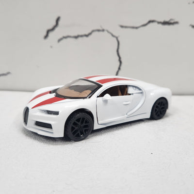 Bugatti White Diecast Model Car 1:43