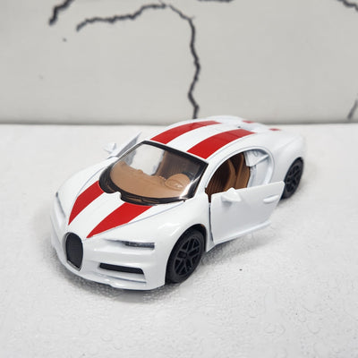 Bugatti White Diecast Model Car 1:43