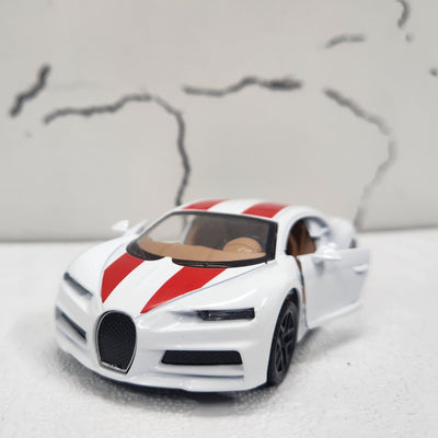 Bugatti White Diecast Model Car 1:43