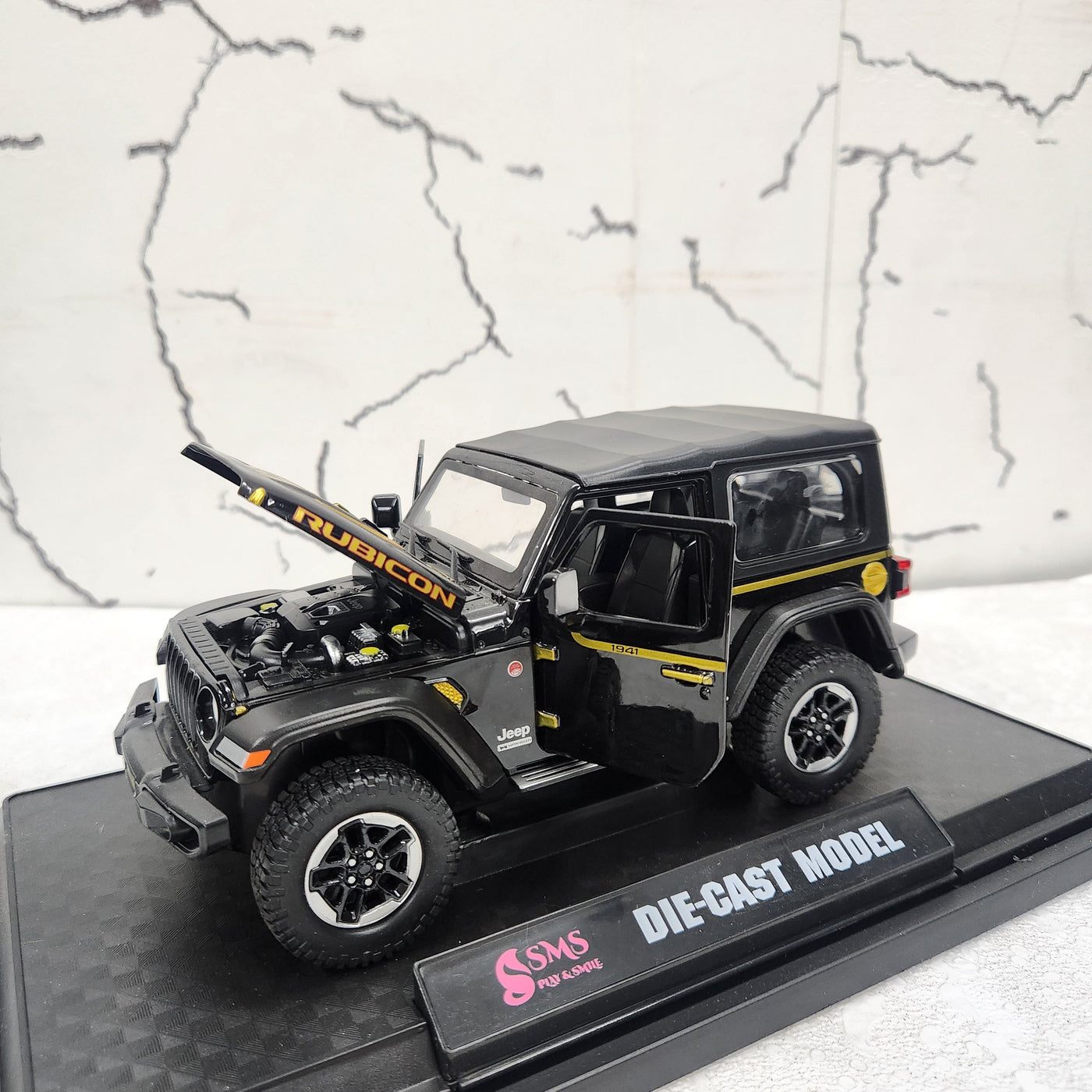 Jeep Wrangler Rubicon Metal Diecast Car 1:24 (20x8 cm)