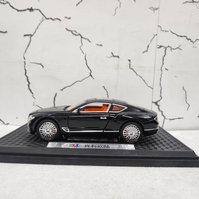 Bentley Continental GT Black Metal Diecast Car 1:24 (20x8 cm)