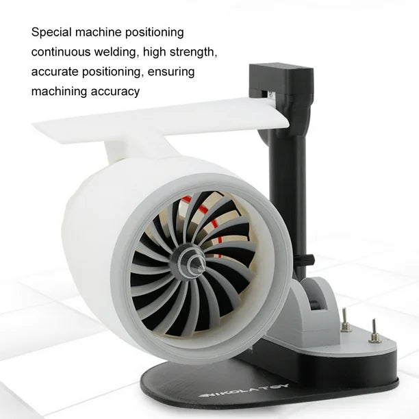 Desktop turbofan engine with adjustable gear