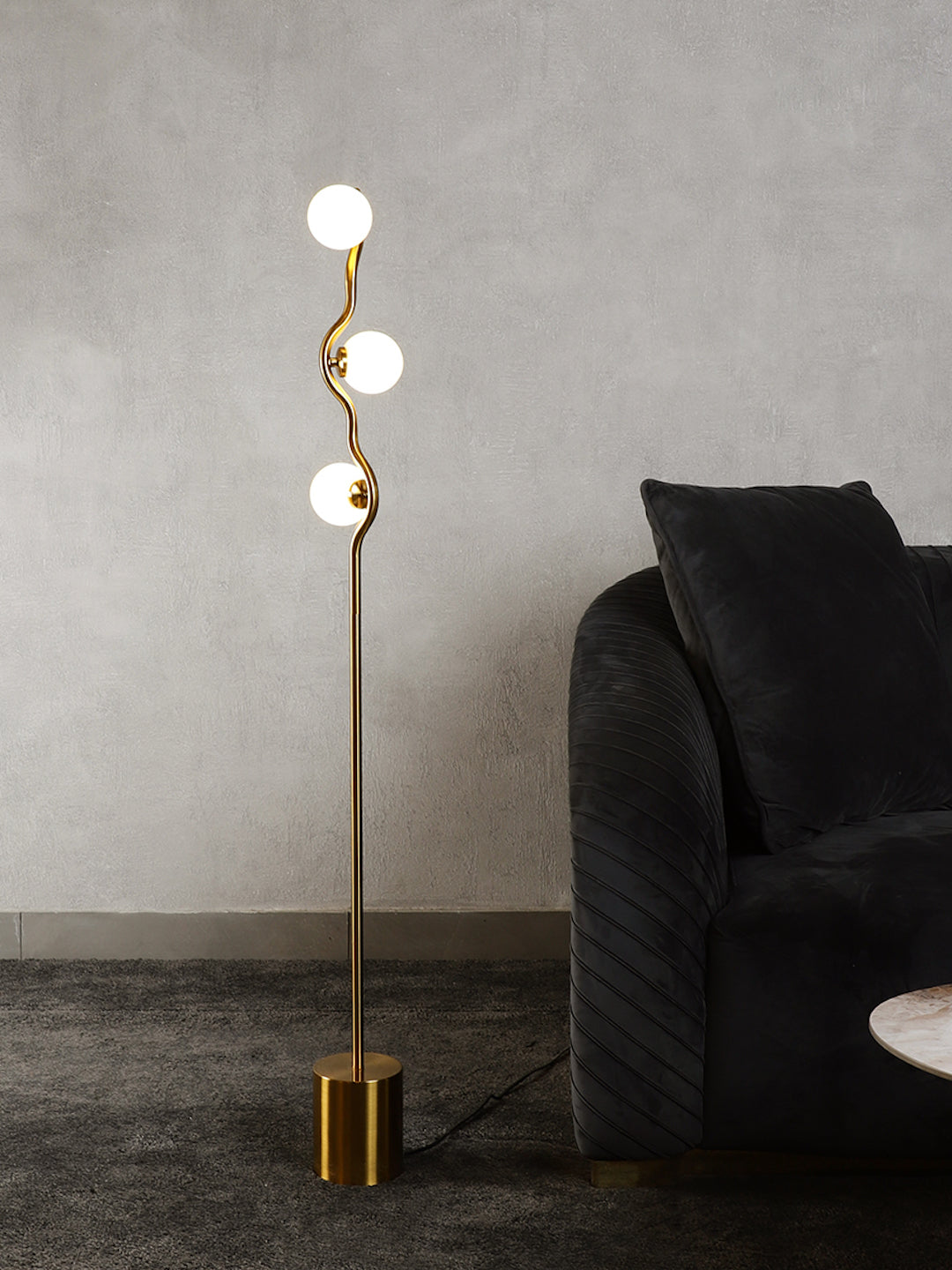 Antonio Gold Floor Lamp