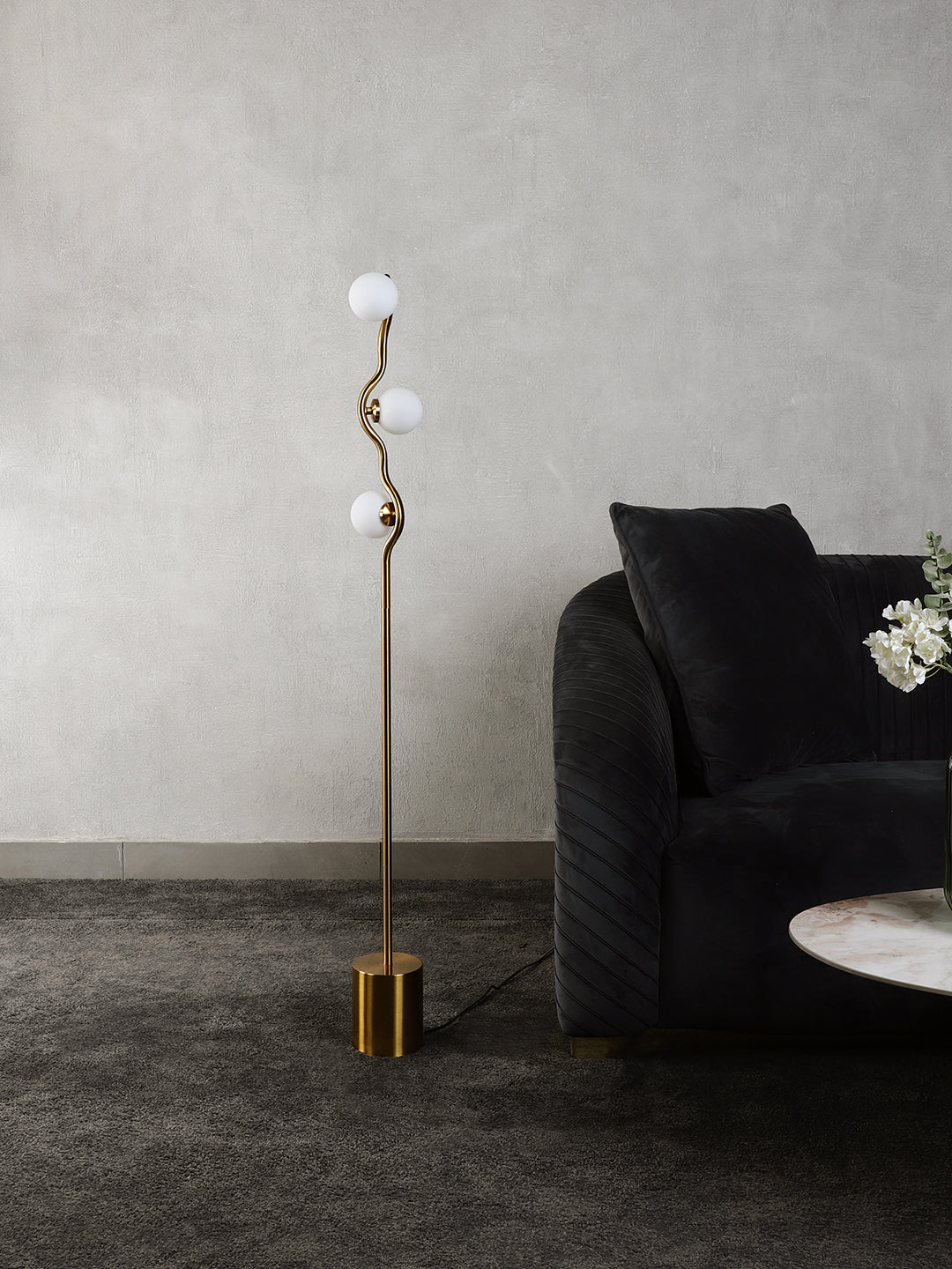 Antonio Gold Floor Lamp