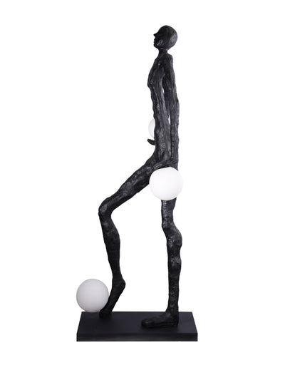 Aaron Black Sculpture Floor Lamp