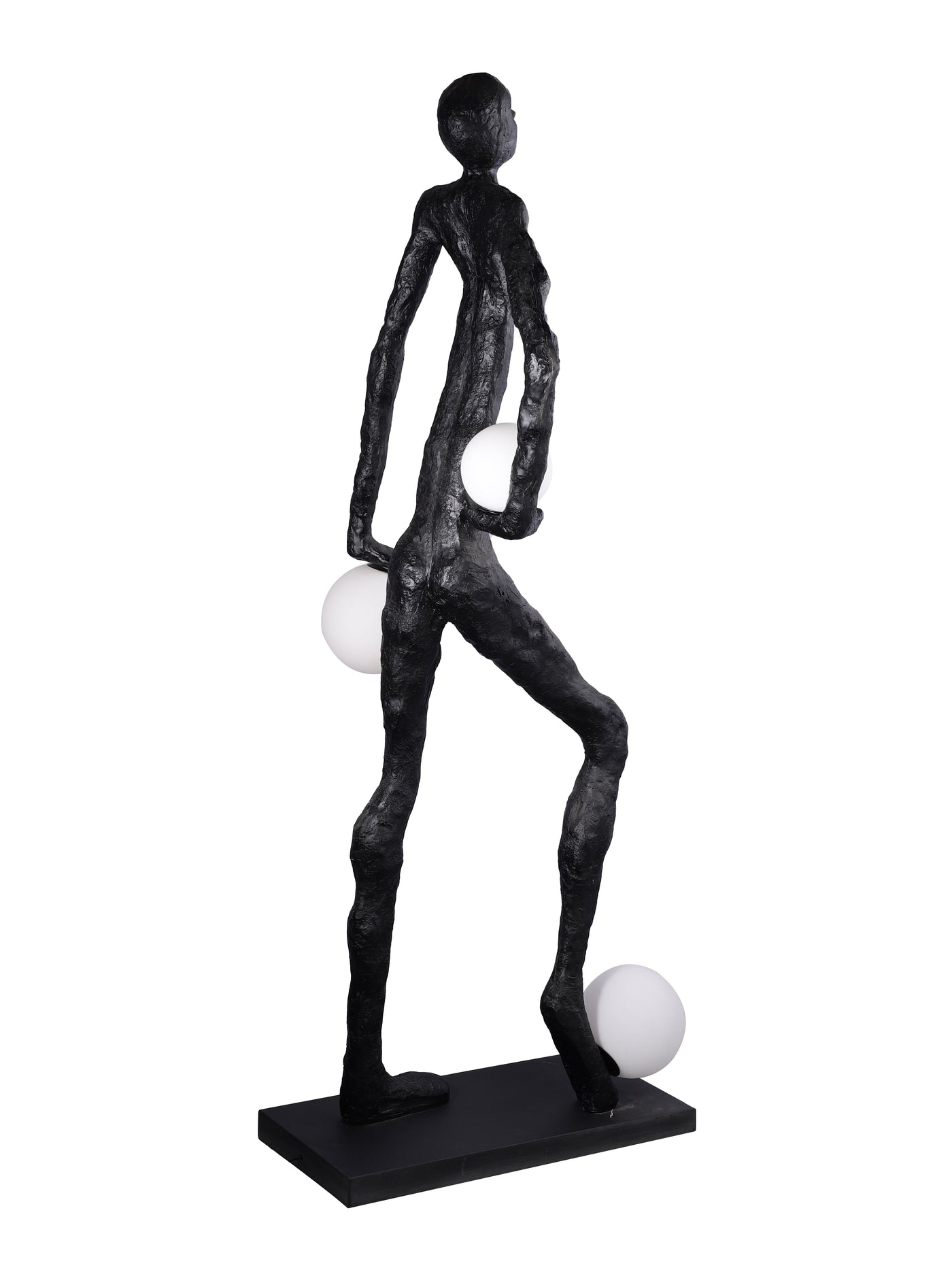 Aaron Black Sculpture Floor Lamp