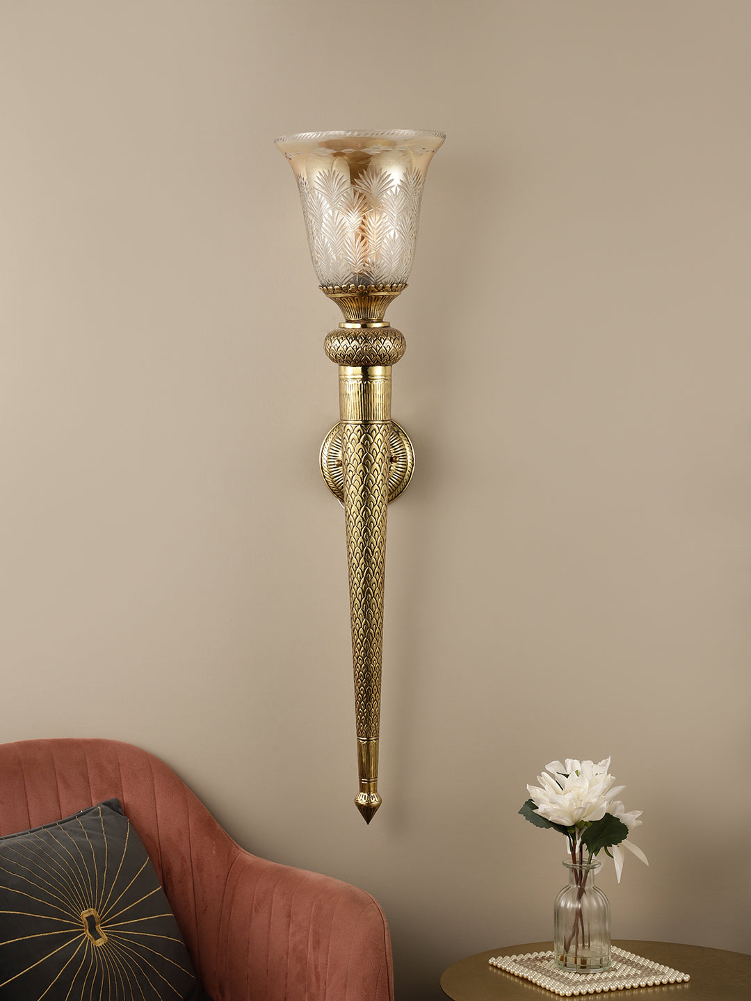 Mashal Gold Wall Light