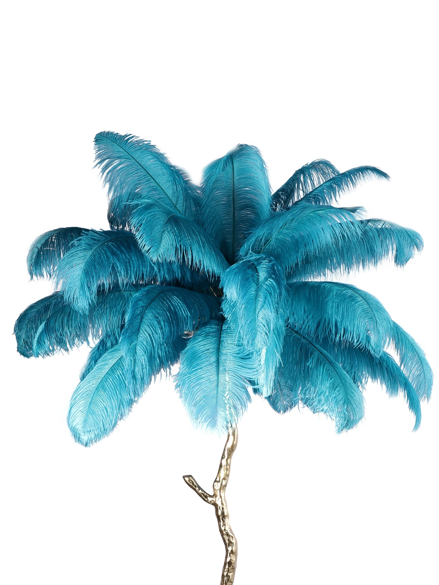 Feather Blue Floor Lamp