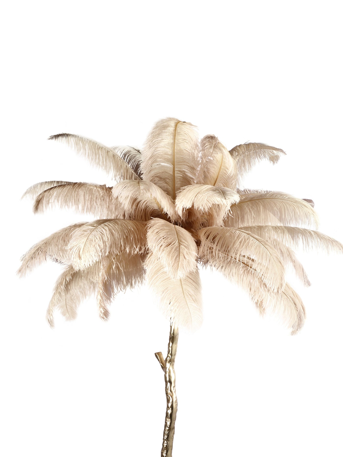 Feather Beige Floor Lamp