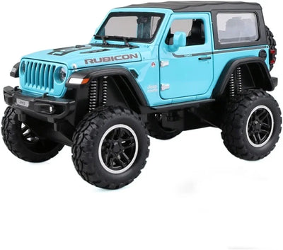 Jeep Wrangler Rubicon Uplifted Metal Diecast Car 1:24 (20x8 cm)