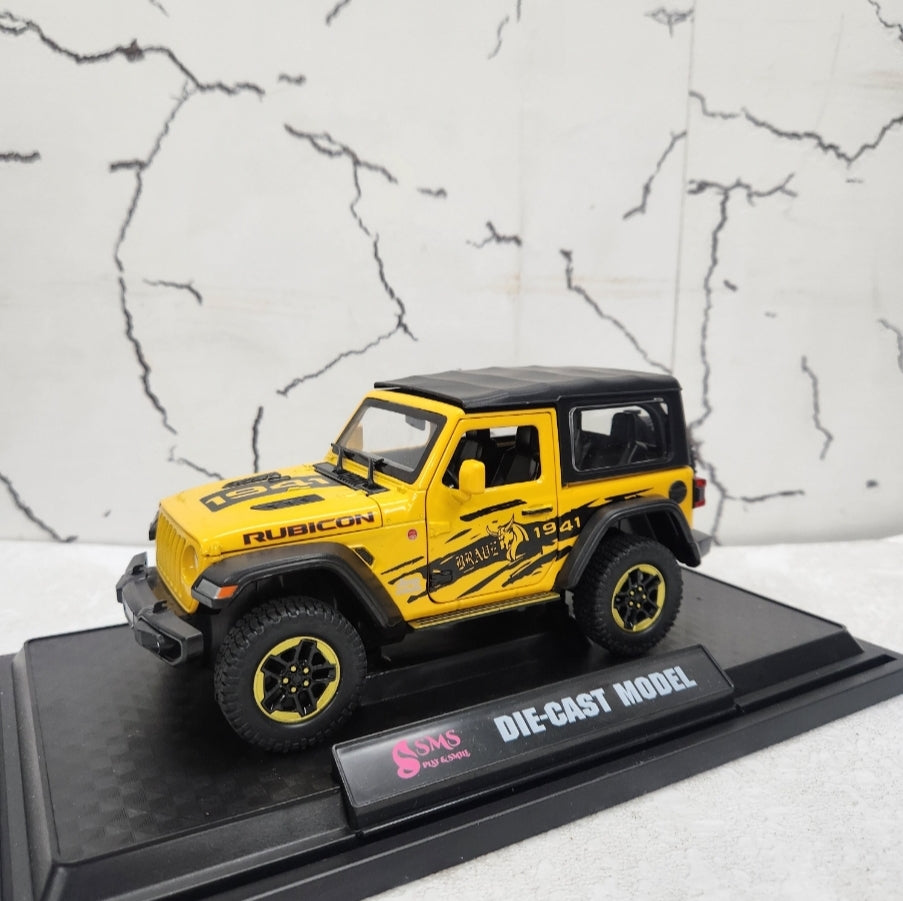 Jeep Wrangler Rubicon Metal Diecast Car 1:24 (20x8 cm)