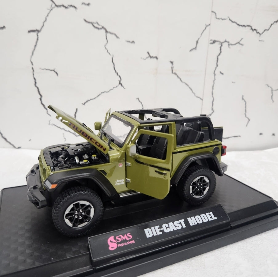 Jeep Wrangler Rubicon Metal Diecast Car 1:24 (20x8 cm)