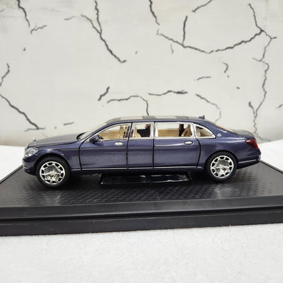 Mercedes Maybach S680 Limo Blue Metal Diecast Car 1:24 (20x8 cm)