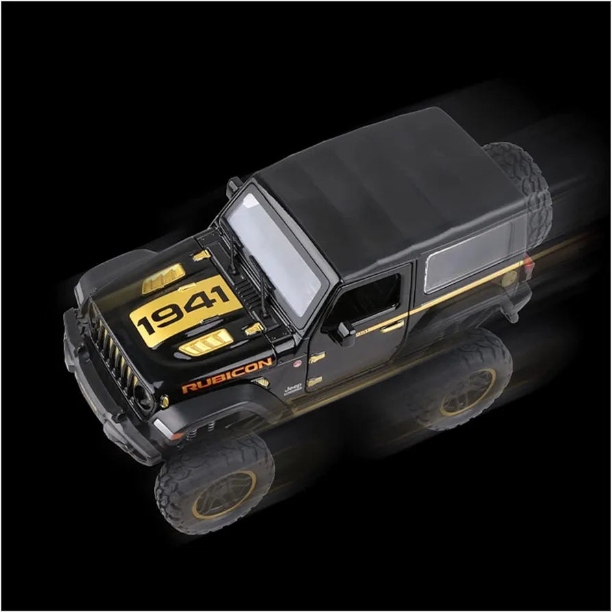 Jeep Wrangler Rubicon Uplifted Metal Diecast Car 1:24 (20x8 cm)