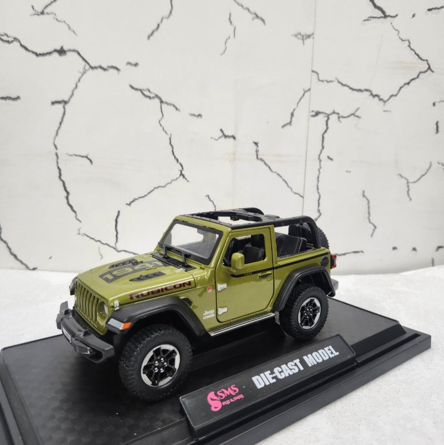 Jeep Wrangler Rubicon Metal Diecast Car 1:24 (20x8 cm)